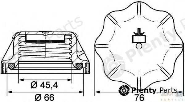  HELLA part 8MY376742-311 (8MY376742311) Cap, radiator