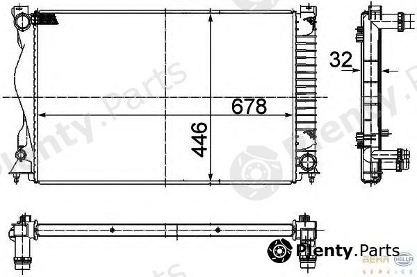  HELLA part 8MK376749-441 (8MK376749441) Radiator, engine cooling