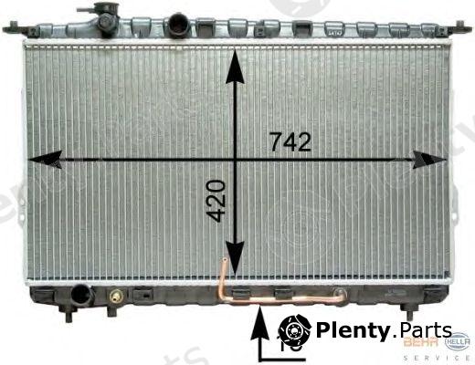  HELLA part 8MK376762-241 (8MK376762241) Radiator, engine cooling