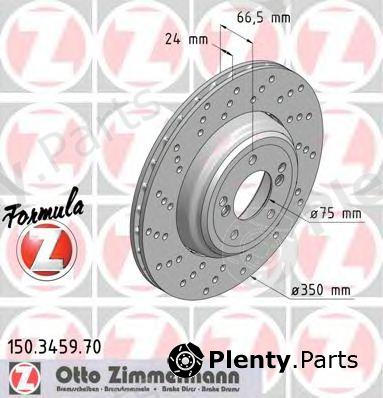  ZIMMERMANN part 150.3459.70 (150345970) Brake Disc