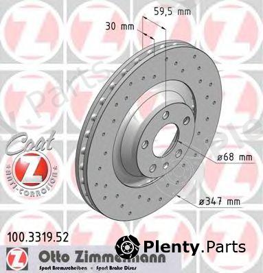  ZIMMERMANN part 100331952 Brake Disc