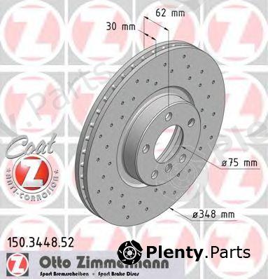  ZIMMERMANN part 150344852 Brake Disc