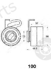  ASHIKA part 45-01-100 (4501100) Tensioner, timing belt