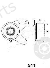  ASHIKA part 45-05-511 (4505511) Tensioner, timing belt