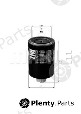  MAHLE ORIGINAL part KC191 Fuel filter