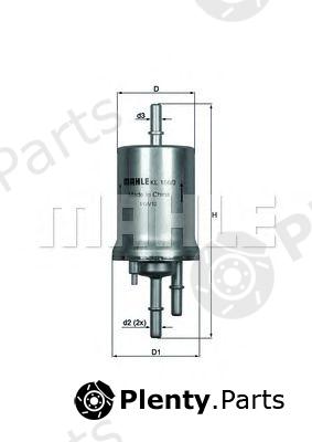  MAHLE ORIGINAL part KL156/3 (KL1563) Fuel filter