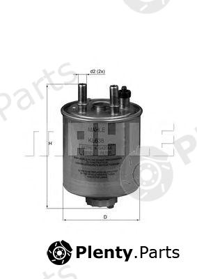  MAHLE ORIGINAL part KL638 Fuel filter