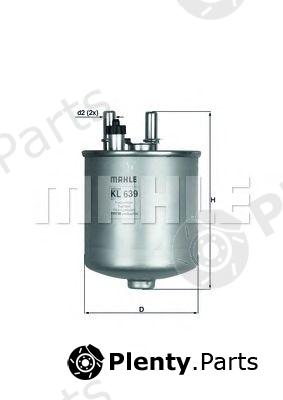  MAHLE ORIGINAL part KL639D Fuel filter