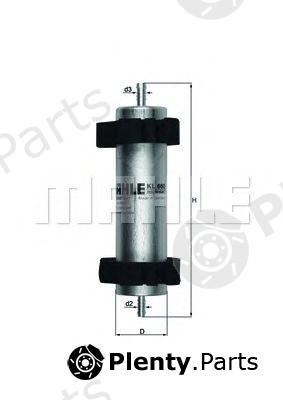  MAHLE ORIGINAL part KL660 Fuel filter