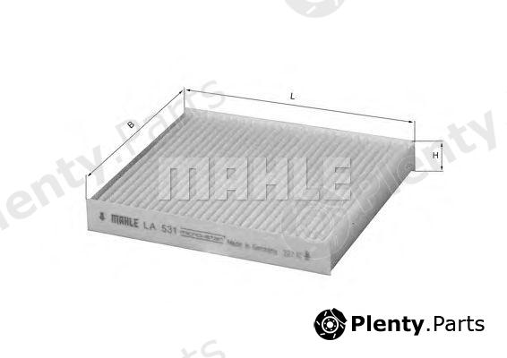  MAHLE ORIGINAL part LA531 Filter, interior air