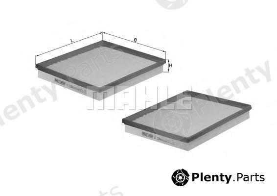 MAHLE ORIGINAL part LX1264/S (LX1264S) Air Filter