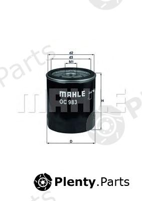  MAHLE ORIGINAL part OC983 Oil Filter