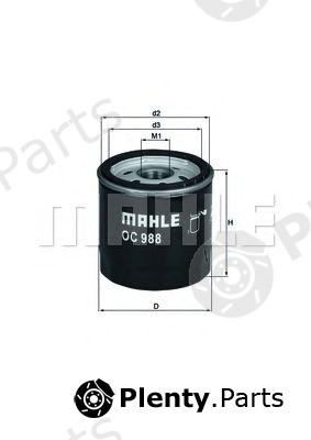  MAHLE ORIGINAL part OC988 Oil Filter