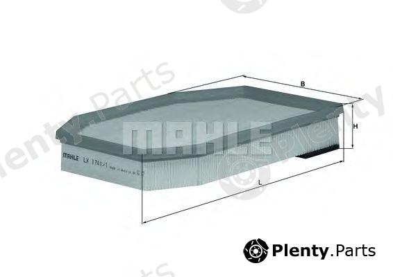  MAHLE ORIGINAL part LX1741/1 (LX17411) Air Filter