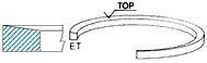  KOLBENSCHMIDT part 30011 Piston Ring