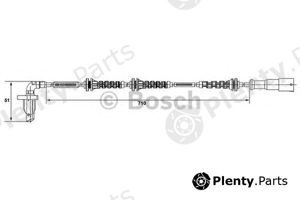  BOSCH part 0265008327 Sensor, wheel speed