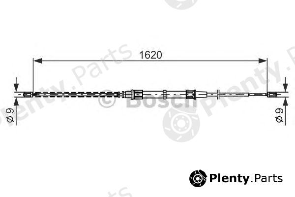  BOSCH part 1987477704 Cable, parking brake