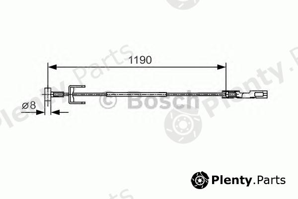  BOSCH part 1987482043 Cable, parking brake