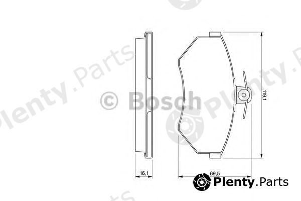  BOSCH part 0986424468 Brake Pad Set, disc brake