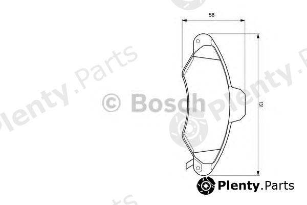  BOSCH part 0986424644 Brake Pad Set, disc brake