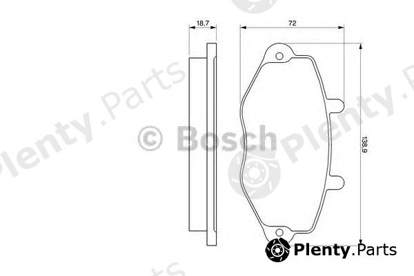  BOSCH part 0986460962 Brake Pad Set, disc brake