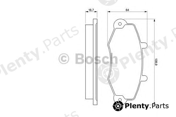  BOSCH part 0986460963 Brake Pad Set, disc brake