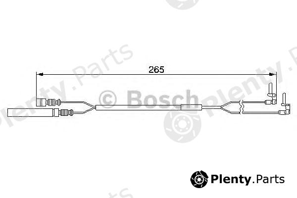  BOSCH part 1987474967 Warning Contact, brake pad wear
