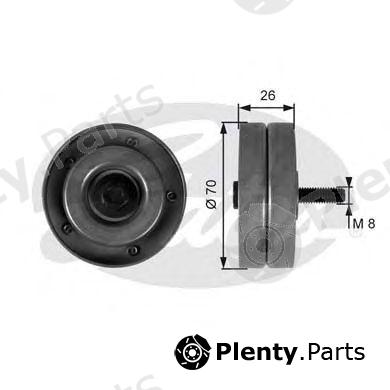  GATES part T36168 Deflection/Guide Pulley, v-ribbed belt