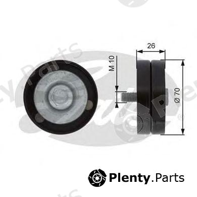  GATES part T36363 Deflection/Guide Pulley, v-ribbed belt