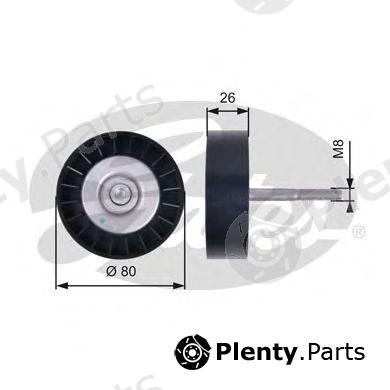  GATES part T36399 Deflection/Guide Pulley, v-ribbed belt