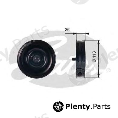  GATES part T36411 Deflection/Guide Pulley, v-ribbed belt