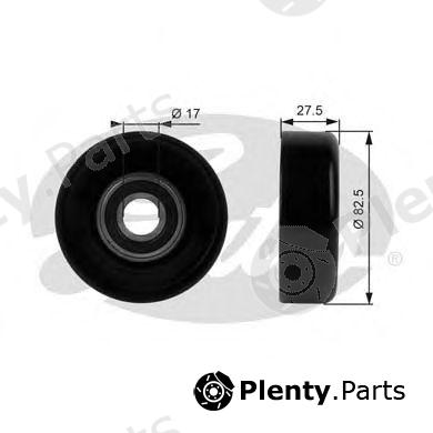  GATES part T38011 Deflection/Guide Pulley, v-ribbed belt