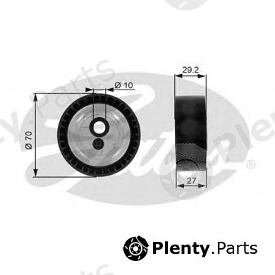  GATES part T38231 Tensioner Pulley, v-ribbed belt