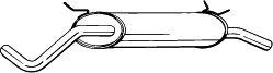  BOSAL part 200-229 (200229) End Silencer