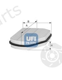  UFI part 53.007.00 (5300700) Filter, interior air