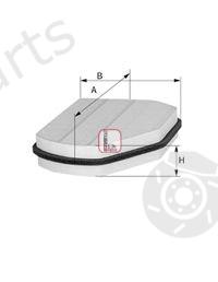  SOFIMA part S3007C Filter, interior air