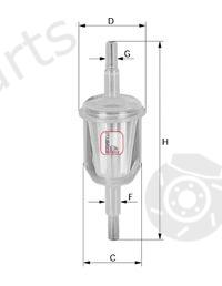  SOFIMA part S1027B Fuel filter