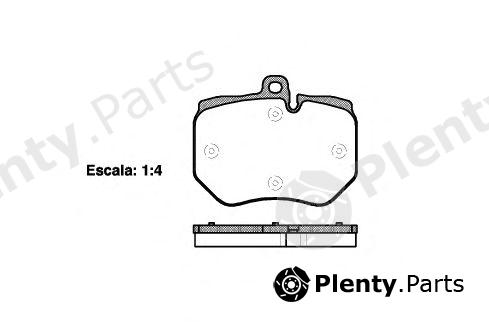  REMSA part 1400.00 (140000) Brake Pad Set, disc brake