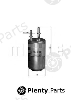  MAHLE ORIGINAL part KL705 Fuel filter