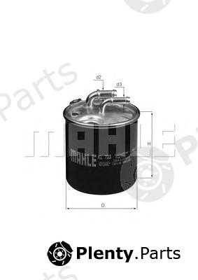  MAHLE ORIGINAL part KL723D Fuel filter