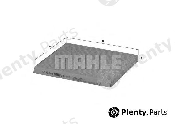  MAHLE ORIGINAL part LA482 Filter, interior air