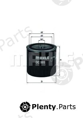  MAHLE ORIGINAL part OC995 Oil Filter