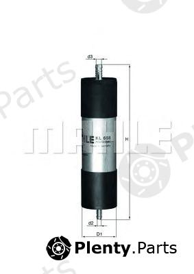  MAHLE ORIGINAL part KL658 Fuel filter