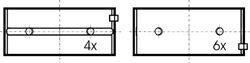  KOLBENSCHMIDT part 77127618 Main Bearings, crankshaft