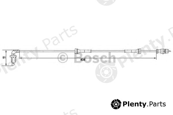 BOSCH part 0265007583 Sensor, wheel speed