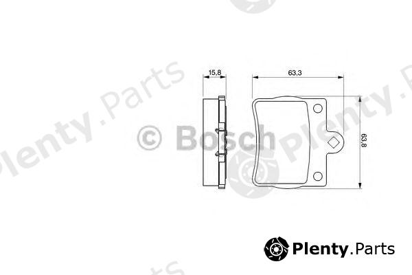  BOSCH part 0986424497 Brake Pad Set, disc brake