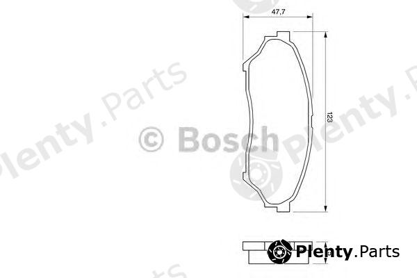  BOSCH part 0986424713 Brake Pad Set, disc brake