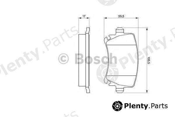  BOSCH part 0986424796 Brake Pad Set, disc brake