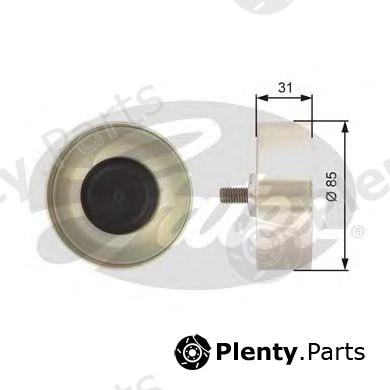  GATES part T36374 Deflection/Guide Pulley, v-ribbed belt