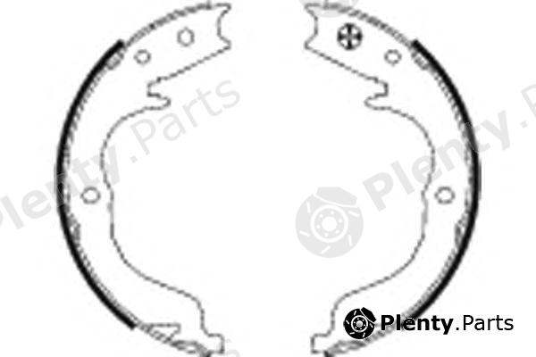  TEXTAR part 91068300 Brake Shoe Set, parking brake